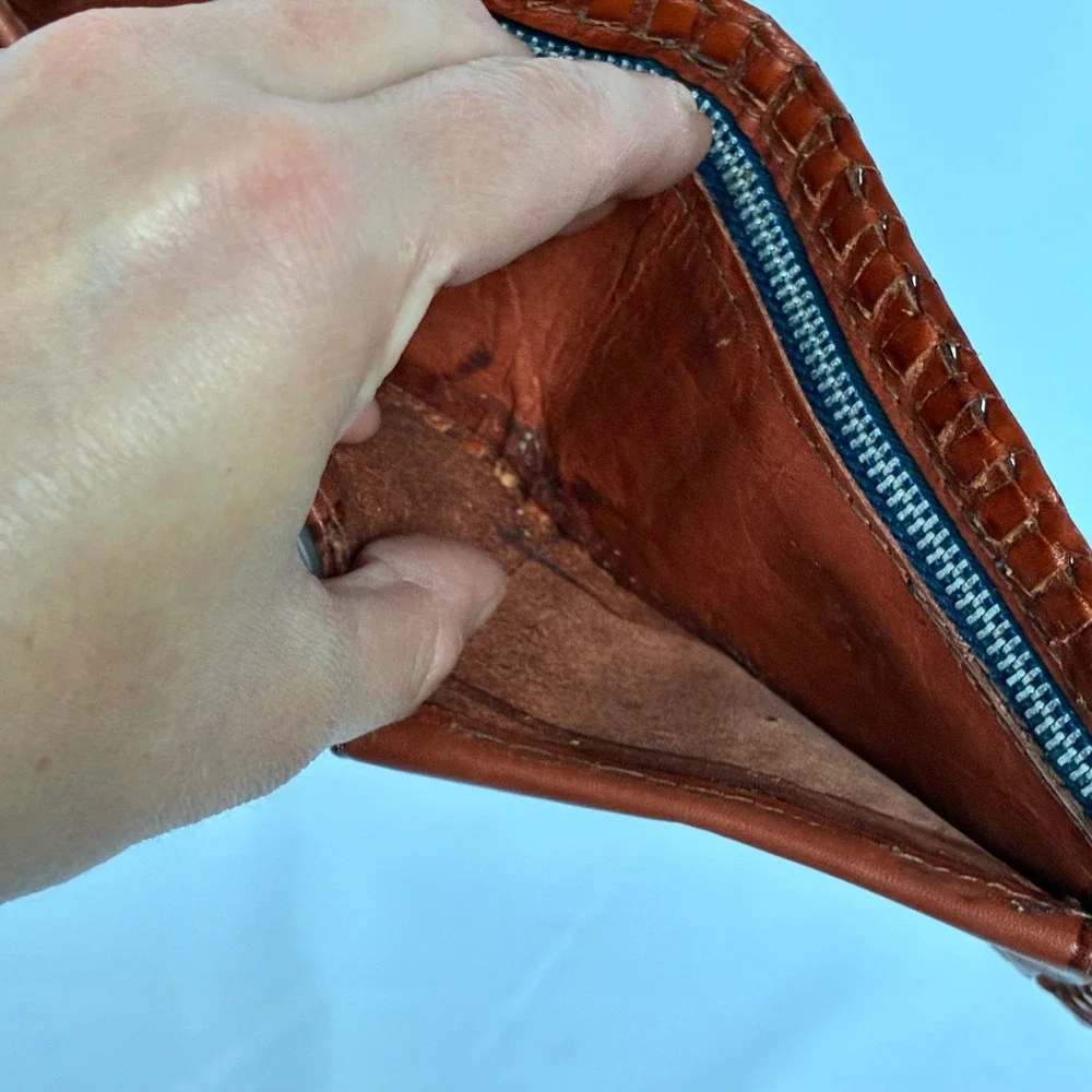 Vintage handcrafted leather